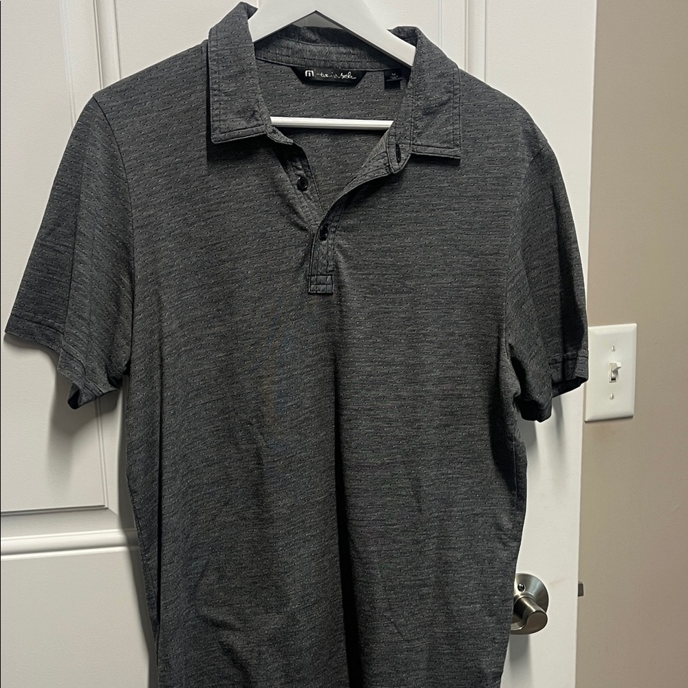 Men's Travis Mathews Dark Gray Polo size M